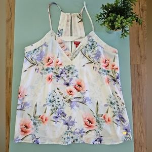 GUESS floral strappy blouse in medium